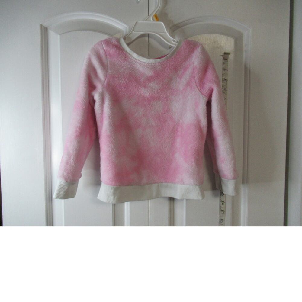Cat & Jack 4T Pink and white tie-dye sweatshirt